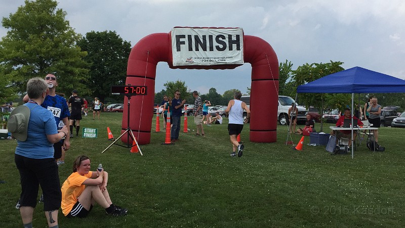 2015 Road Runner Classic 8K 142.JPG - 2015 Road Runner Classic 8K run at Maybury State Park outside Northville Michigan on July 25, 2015.